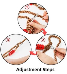 Adjustable 16″ Wooden Trapeze Bar with Rings – Swing Set Climbing Gym Accessorie