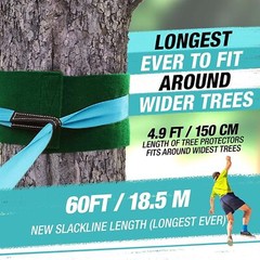 Trailblaze Slackline Kit with Tree Protectors | Slack Lines for Backyard for Kid