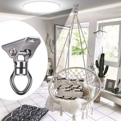 Silent Bearing Swing Hanger, Heavy Duty 360° Rotate Swing Swivel Hook, 1200LB…