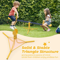 For Age 4-7 kid Seesaw SWIVEL 360 Spin Triangle safe Base Outdoor Playground Fun