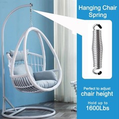2Pack Heavy Duty Porch Swing Springs, 1600lb Capacity, Corrosion-Resistant St…