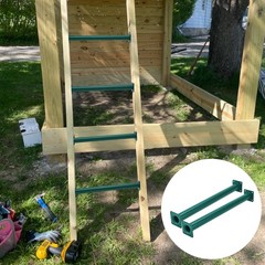 Set of 6 Monkey Bars Ladder Rungs Playground Sets for Backyards Steel Swing Set