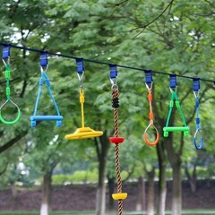 Rainbow Craft 3-Pack Ninja Wheel Obstacle for Kids – Swing Monkey Wheel for N…