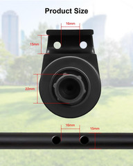 2Pcs Porch Patio Swing Fittings to Attach Canopy Frame to Swing Frame, Garden S