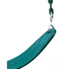 Extreme-Duty Green Belt Swing with Green Chains