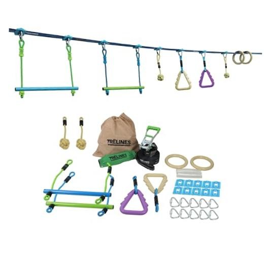 36ft. Ninja Adventure Kit, Slackline Obstacle Course and Outdoor Playground