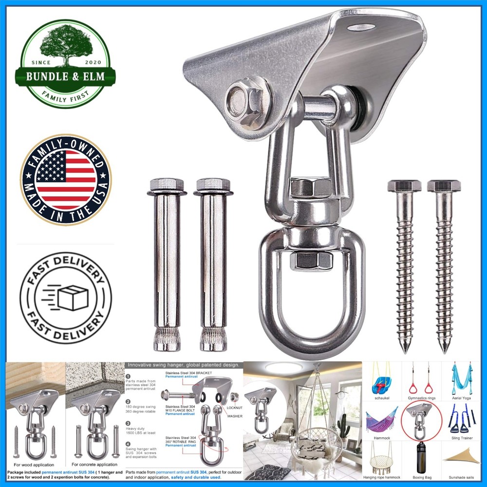 Commercial Quality Swing Hanger for Indoor and Outdoor Use, Easy Installation
