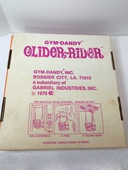 Wooden Baby Hanging Swing Seat Gym-Dandy GLIDER – RIDER 1970 Collector’s Item.