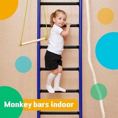 Complete Monkey Bar Hardware Kit – 12 Heavy-Duty Bars for Indoor/Outdoor Play=~/