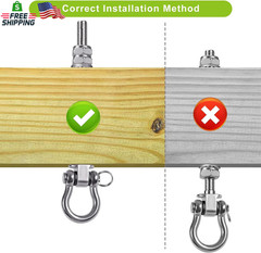 Benelabel Heavy Duty Swing Hangers with Bearings – Set of 4 Stainless Steel 304