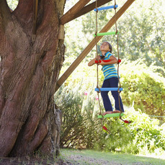 7FT Colorful Camping Rope Ladder for Kids – Hanging Climbing Ladder for Swing Se