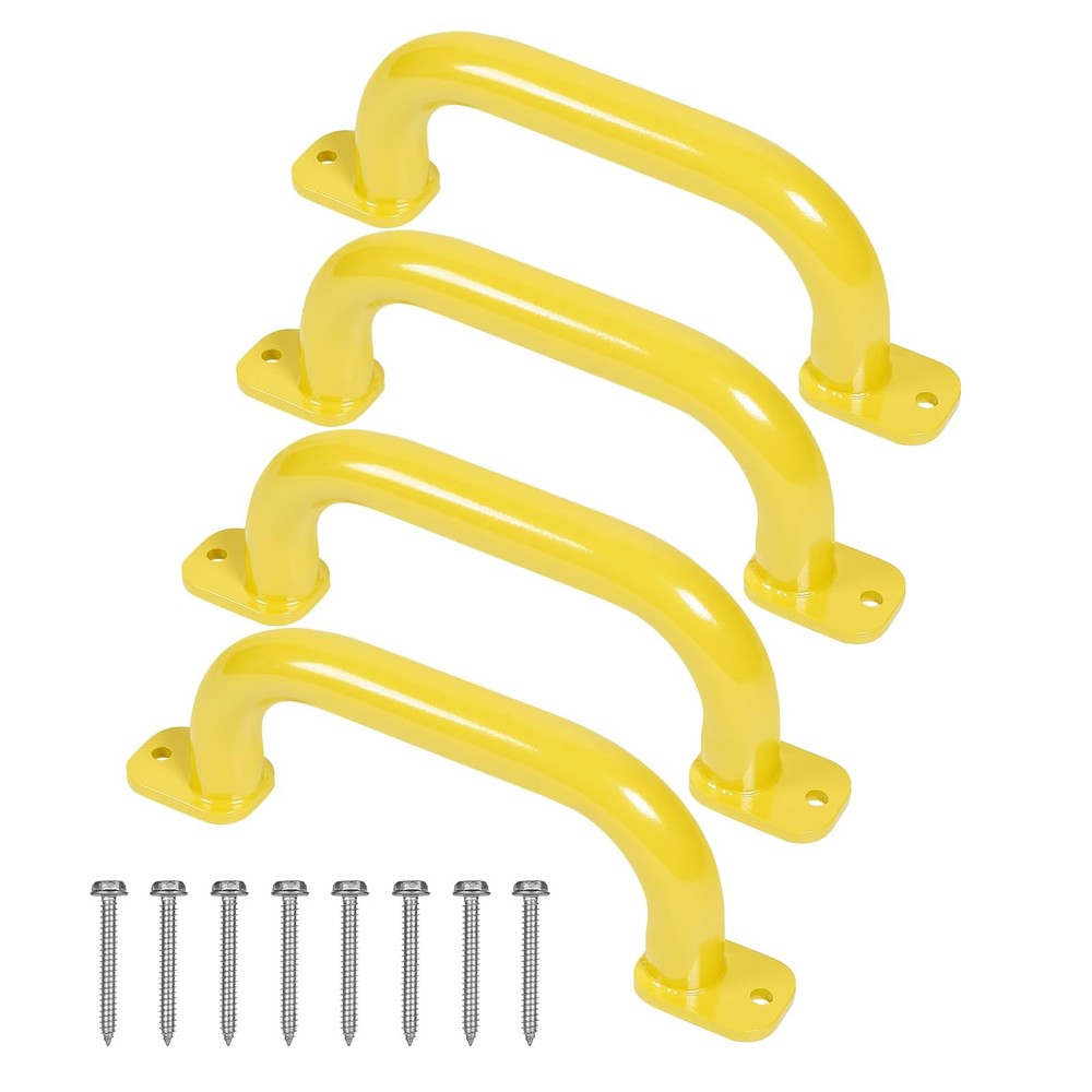 10 Inch 4 Pieces Blue Metal Safety Handles for Playground Accessories – Outdo…