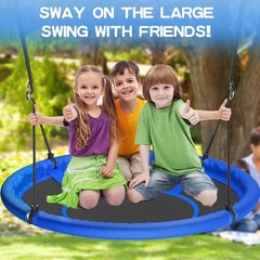 48 inch Saucer Tree Swing Kids Adult Larger Flying Swing Whole Family 600lbs