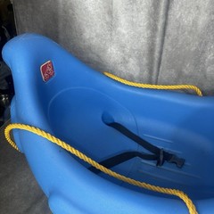 Vintage Step 2 Penguin Swing Blue Toddler Baby