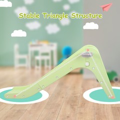 Toddler Slide Playset Kids Slide Climber Indoor Playground W/ Basketball Hoop
