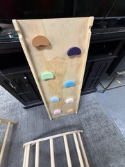 Pikler Triangle Set Wooden Climbing Toys for Toddlers Montessori Climbing