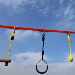 Ninja Warrior Slackline Ninja Fist Holds – Kids Backyard Grip Training Ball Acce