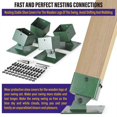 201 Stainles Steel Swing Set Anchor Leveling Kit Swing Set Leveling Base Bracket