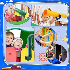 11 Pcs Playground Swing Set Accessories Plastic Pirate Steering Wheel with