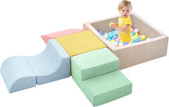 Climbing Toys for Toddlers , Toddler Climbing Toys Indoor, 5-Piece Foam Climbing