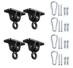 4 Set Heavy Duty Swing Hangers Set Swivel Swing Hanger Brackets Hooks for Porch