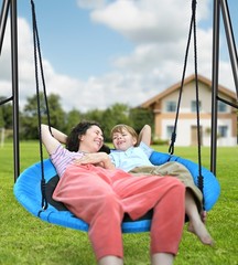 440lbs Heavy Duty A-Frame Metal Swing Set Outdoor Kids Adults Backyard Swingset