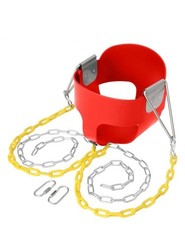 LALAHO Heavy-Duty High Back Full Bucket Toddler Swing Seat with Chain Assembled