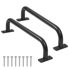 2 Pack 17 Inch Metal Outdoor Playground Handles, Black