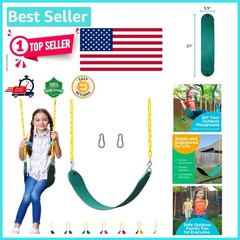 Easy Install Green Swing for Kids & Adults – Strong & Safe Playground Accessory