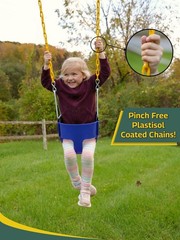 Eastern Jungle Gym Heavy-Duty High Back Full Bucket Toddler Swing Seat | Coat…