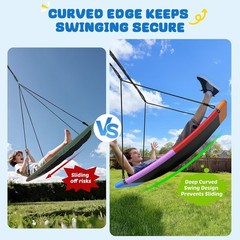 Colorful 60″ Tree Swing with Hanging Straps – 700lb Capacity
