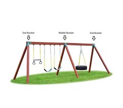 Eastern Jungle Gym Easy 1-2-3 A-Frame Swing Set Bracket Heavy Duty for EZ, Si…