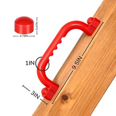 8Pcs Kids Playground Safety Handles -Swing Set & Climbing Frame Hand Grips, M…