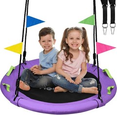 48 inch Tree Swing Larger Saucer Flying Swing Whole Family 900lbs Weight