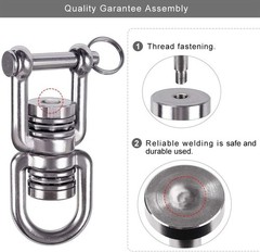 Swing Swivel with 2 Bearing, 360° Rotation, 770 LB Capacity,Rotational Device