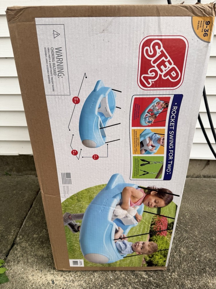 STEP2 SIGNATURE ROCKET SWING FOR TWO – BLUE