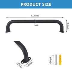 BiJun17 inch Metal Playground Handles,Monkey Bars Indoor Heavy Duty Ceiling G…