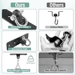 Heavy Bag Hangers Brackets, Heavy Duty Swing Hangers, Swing Set Accessorie for I