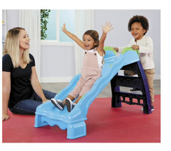 Little Tikes 2-in-1 Outdoor-Indoor Wet or Dry Slide with Easy Storage, Blue, Age