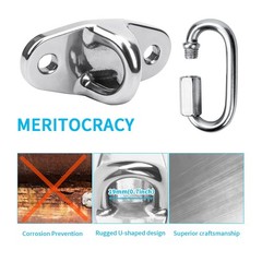 Stainless Steel Heavy Duty Swing Hanger, Eye Hooks with Brackets Wooden and C…
