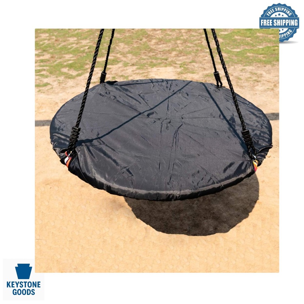 Blue Nylon Round Swing Seat Cover Protector 40″ for Kids & Adults
