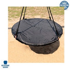 Blue Nylon Round Swing Seat Cover Protector 40″ for Kids & Adults