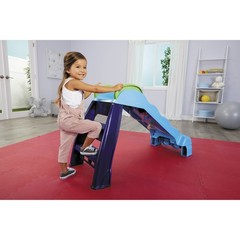 2-in-1 Outdoor-Indoor Wet or Dry Slide with Easy Storage, Blue, Ages 2 to 6