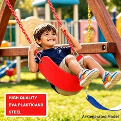 Swing Seat, 66″ Heavy Duty Coated Iron Chain Sensory Swing, Therapy Swing Seat,O