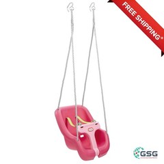 FAMILY-SAFE MAGENTA 2-IN-1 SNUG ‘N SECURE BABY SWING