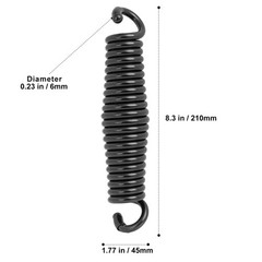 Porch Swing Springs Hammock Chair Spring Hold up to 1600lbs Heavy-Duty Chr-om…