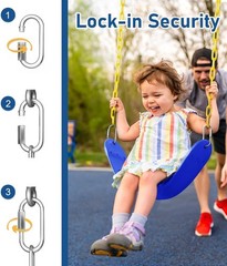 66″ Rust-Resistant Chains with 30″ PPC-Coated Section, Swing Set Accessories