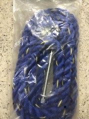 Vintage NOS Swing-N-Slide Blue Climbing Rope – Hardware Included – Fast Ship!