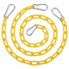 2 Pcs 87” PVC Coated Swing Chain Heavy Duty Hanging Swing Hardware Kit with …