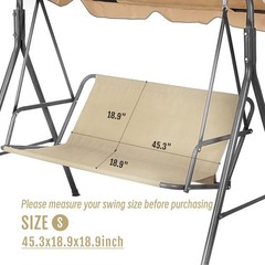 Porch Patio Swing Seat Cover, Bench Swing Covers, 600D Thicken Oxford Waterpr…